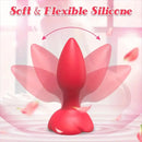 Remote Control Rose Vibrator Anal Plug With 10 Vibrating Modes