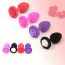 Small Soft Silicone Rose Anal Plug For Women Adult Anal Sex Toy