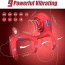 Locking Vibrating Cock Ring Rose Vibrator Sex Toy For Females