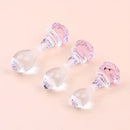 Crystal Glass Rose Anal Plug Sex Toy For G-spot Clit Masturbation