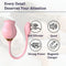 3in1 Clitoral Stimulator Tongue Licking Thrusting Dildo Rose Sex Toy