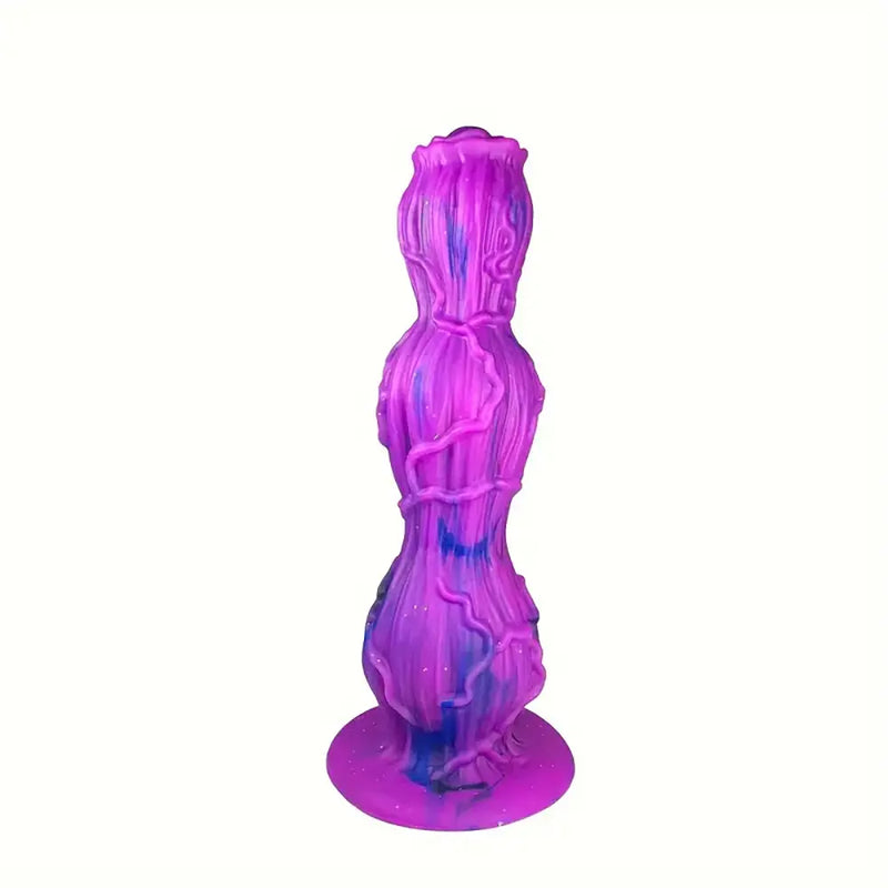 Soft Silicone Flower Rose Dragon Dual Knots Monster Dog Dildo