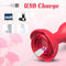 Remote Control Rose Vibrator Anal Plug With 10 Vibrating Modes