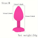 Men Women Rose Flower Silicone Butt Plugs Anal Sex Training Set