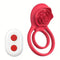 Rose Flower Ejaculation Dual Cock Ring Remote Rose Ring Vibrator