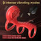 Locking Vibrating Cock Ring Rose Vibrator Sex Toy For Females