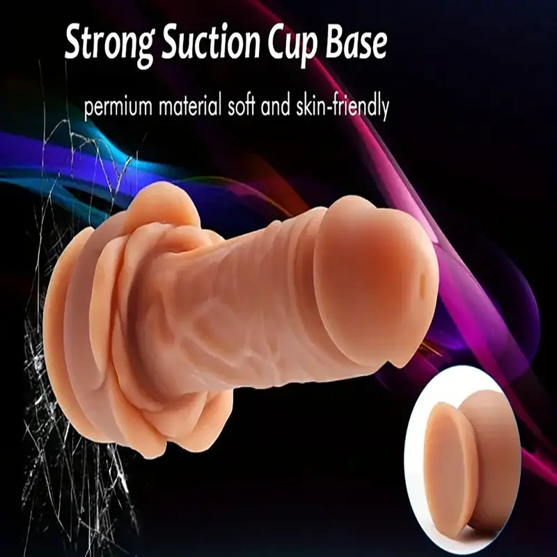 9.44 inch Rose Toy Dildo Body Safe Lifelike Suction Cup Rose Dildo