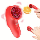 Silicone Clitoral Nipple Stimulator Rose Finger Vibrator Women Toy