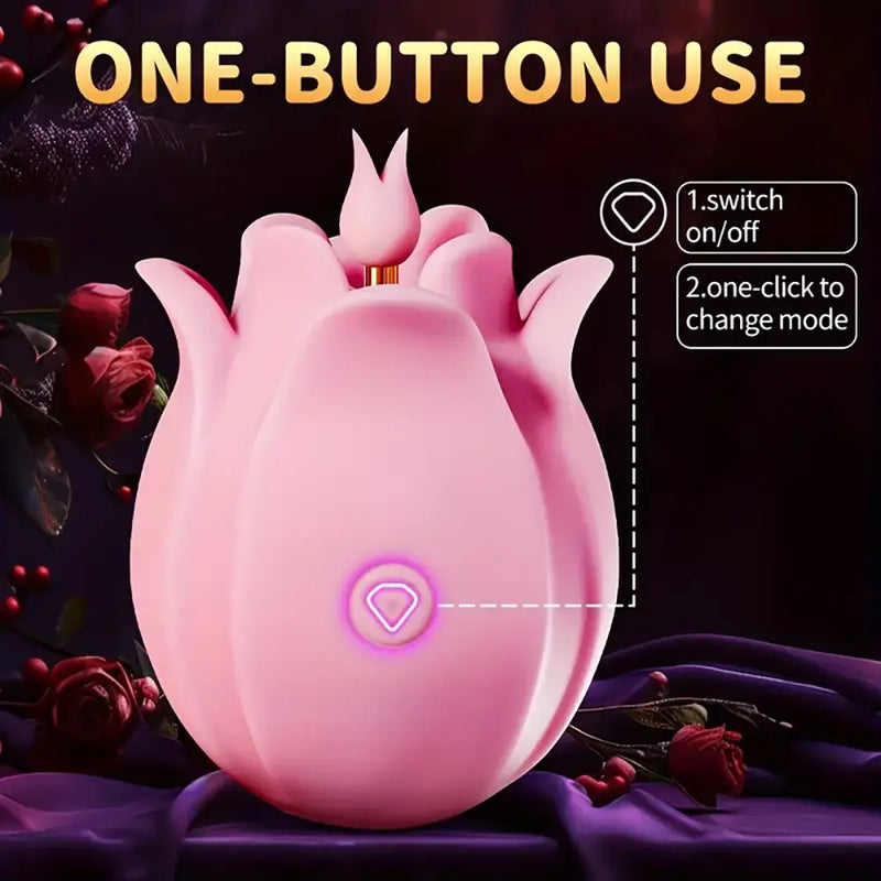 Rose Tongue Licking Vibration Sex Toy For Women Sex Toy Orgasm