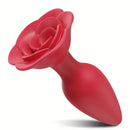 Rose Anal Plug Silicone Adult Sex Toy For Women Men Clit Orgasm