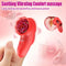 Silicone Clitoral Nipple Stimulator Rose Finger Vibrator Women Toy