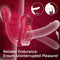 Upgraded Vibrating Penis Ring Rose Clitoris Vibrator With Butt Plug