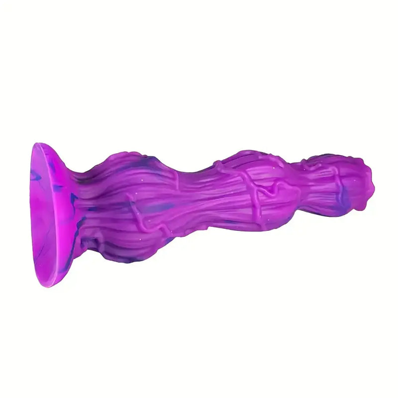 Soft Silicone Flower Rose Dragon Dual Knots Monster Dog Dildo