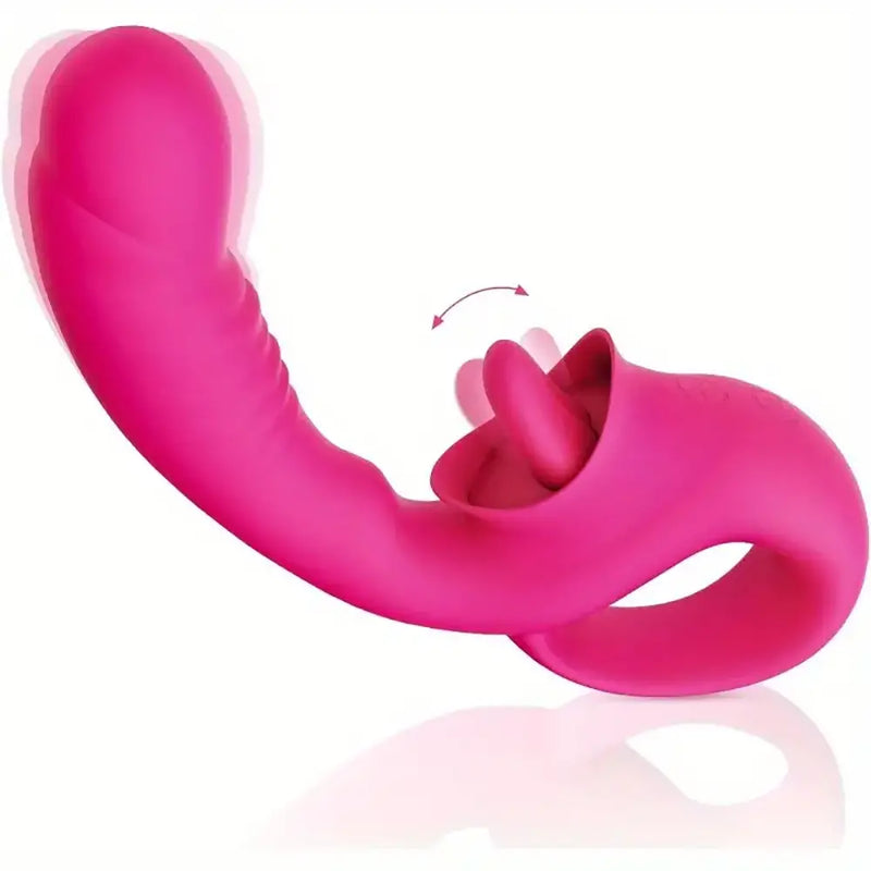 10 Clitoral Licking G Spot Rose Dildo Clitoris Vibrator For Females