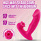 Clit Sucking Dildo 9 Vibrating Modes Remote Control Rose Vibrator