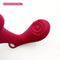 Unisex App-controlled Rose Real Silicone Finger Vibrating Sex Toy