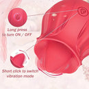 Upgraded Tongue Licking Vibrating Rose Toy For Women Clit Sucker