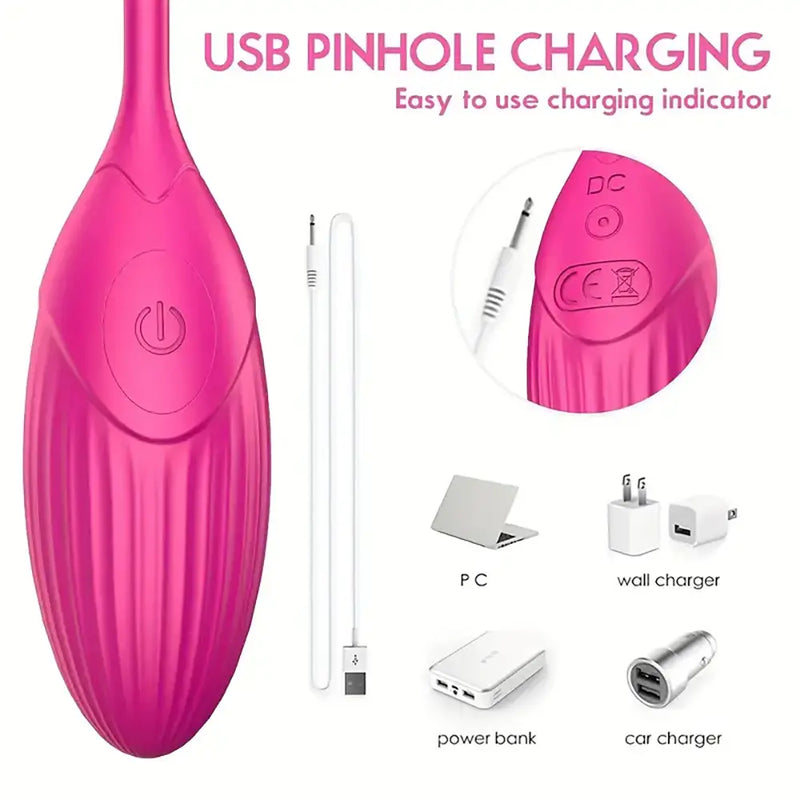 Remote Control Wireless Charging Wearable G Spot Rose Vibrator