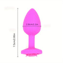 Small Soft Silicone Rose Anal Plug For Women Adult Anal Sex Toy