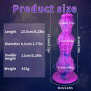 Soft Silicone Flower Rose Dragon Dual Knots Monster Dog Dildo