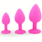 Rose Base Waterproof Silicone Rose Butt Plug Kit Adult Anal Sex Toy