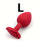 Solid Color Silicone Rose Shaped Base Silicone Anal Plug Love Toy