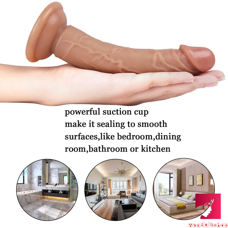 6.88in 3cm Thick Mini No Eggs Dildo Sex Toy For Women