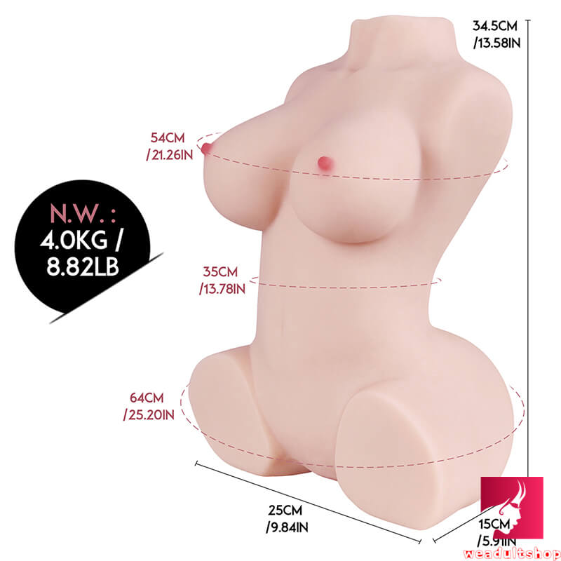 8.82lb Half Body Life Size Sex Doll Torso For Men Masturbation